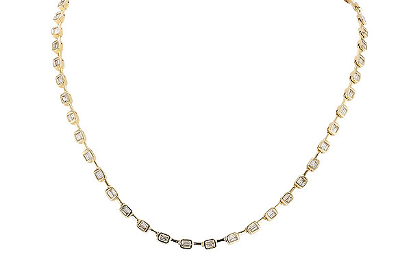 B283-59769: NECKLACE 2.05 TW BAGUETTES (17 INCHES)