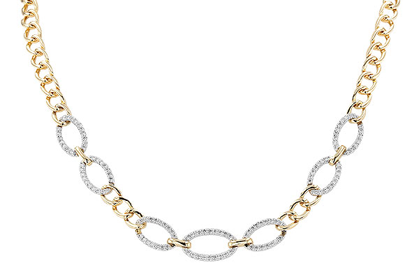 C283-57042: NECKLACE 1.12 TW (17")(INCLUDES BAR LINKS)