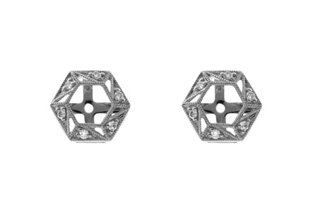 G009-99742: EARRING JACKETS .08 TW (FOR 0.50-1.00 CT TW STUDS)