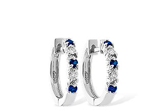 B010-85206: EARRINGS .17 SAPP .26 TGW