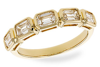 B283-59815: LDS DIA WED RG 1.20 TW EMERALD CUTS