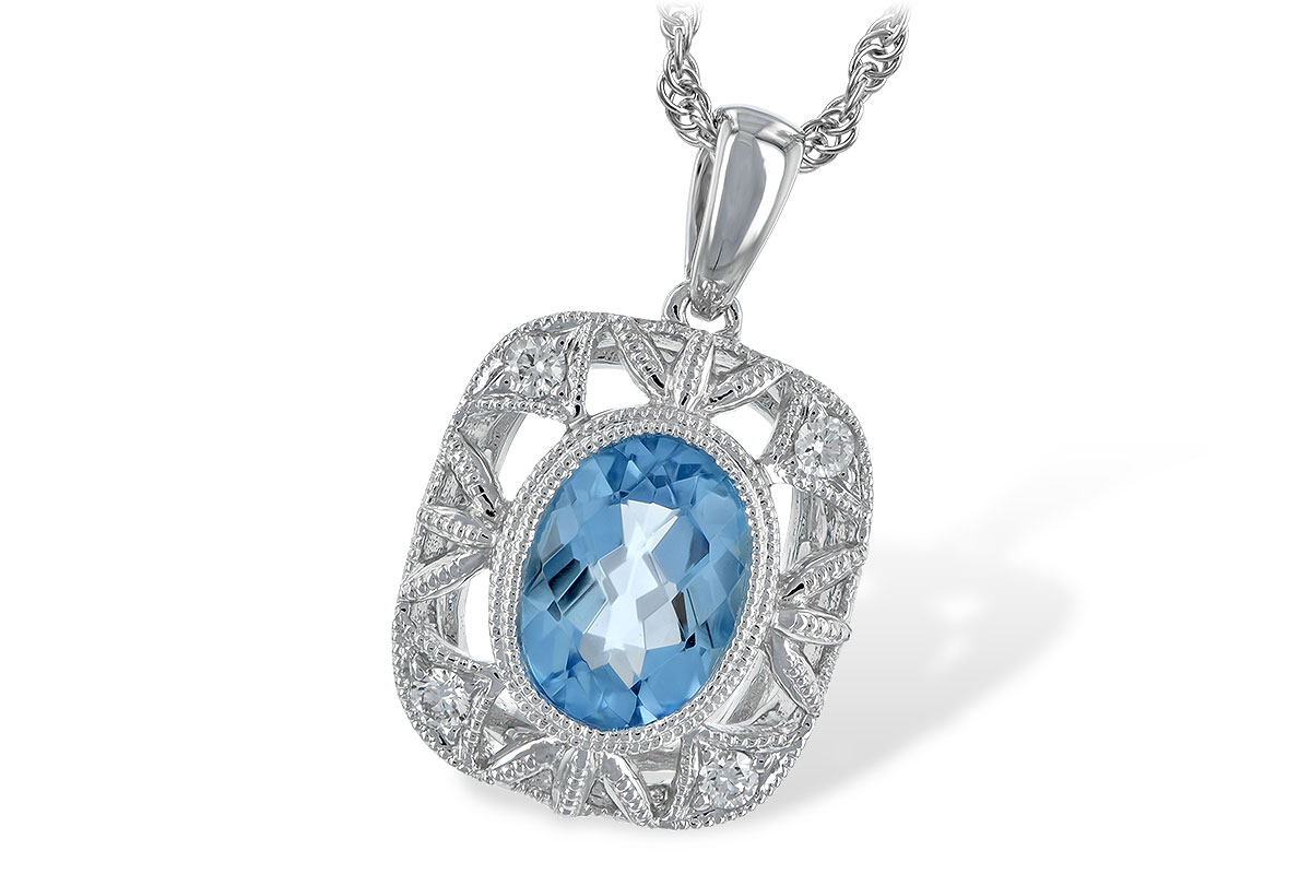 D199-03387: NECK 1.22 BLUE TOPAZ 1.30 TGW