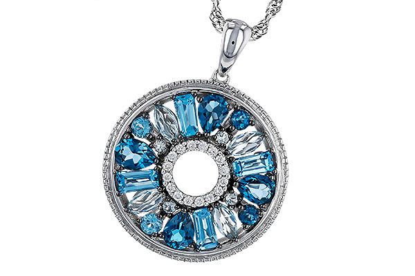 L284-49760: NECKLACE 1.67 BLUE TOPAZ 1.72 TGW