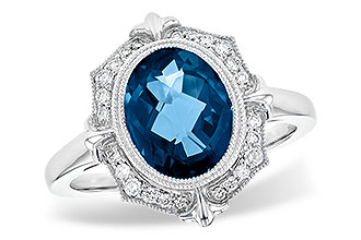 M199-98832: LDS RG 3.00 LONDON BLUE TOPAZ 3.16 TGW